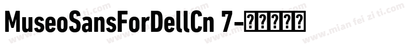 MuseoSansForDellCn 7字体转换